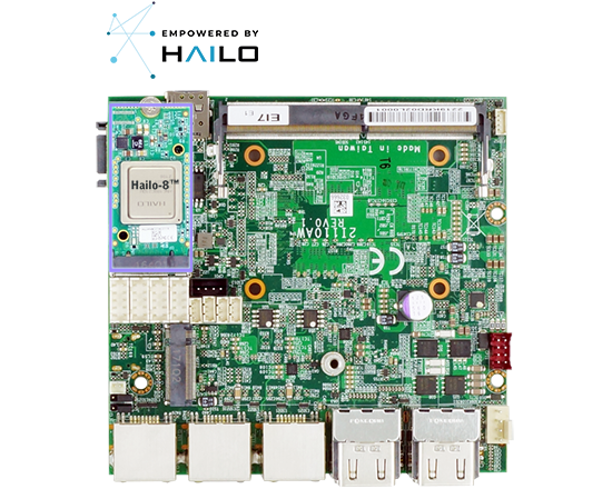 单板电脑-2I110AW-M2M-hailo-Tiger Lake Pico ITX Embedded SBC