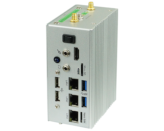 無風扇嵌入式電腦系統,DIN-Rail 導軌系统-NETII-2N8MP01-NXP i.MX8M Plus (Quad core) ARM Cortex A53