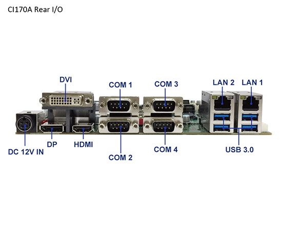 单板电脑-CI170A-Skylake Kaby Lake  Embedded SBC