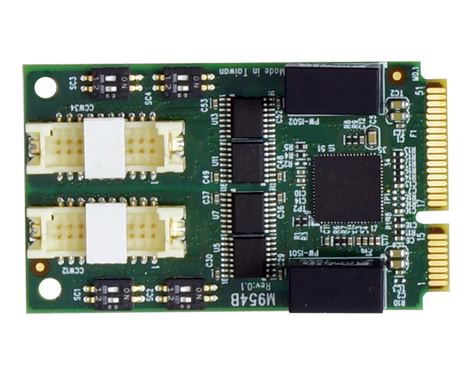 Mini PCIe カード,,シリアル通信カード-M954B_b1