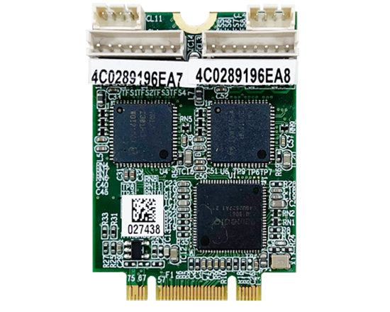 네트워크 및 통신-NF212B- M.2 B-key 3042 PCIe to 2 Port 10 / 100 / 1000 LAN board
