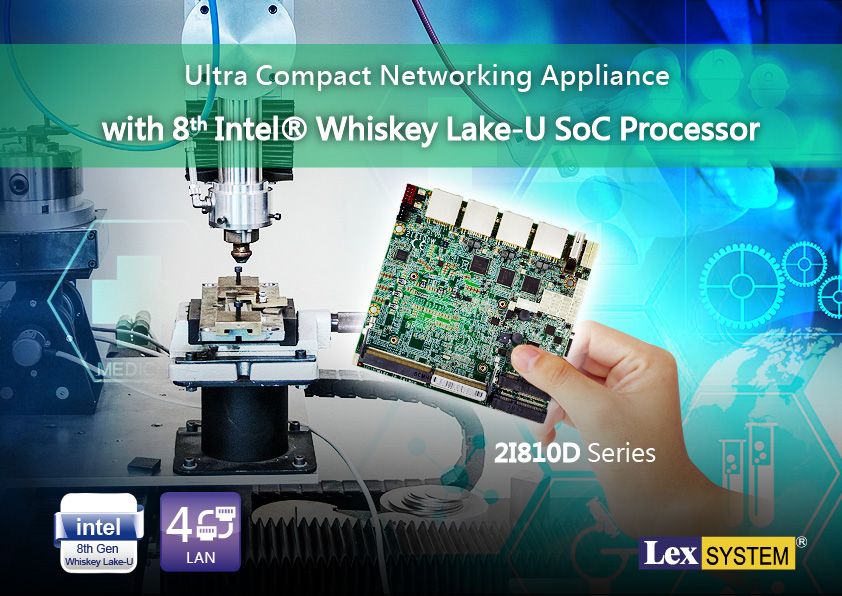 2I810D - Ultra Compact Networking Appliance with 8th Intel&reg; Whiskey Lake-U SoC Processor