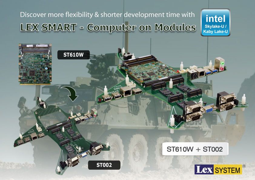 ST610W - Discover more flexibility & shorter development time with LEX SMART - Computer on Modules